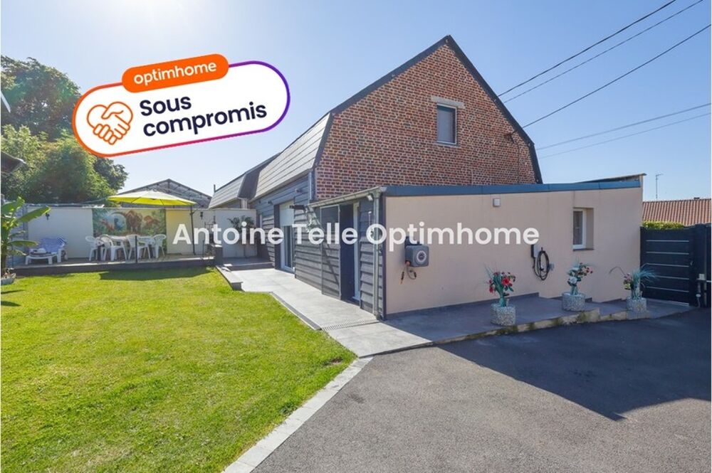 Poix du Nord 59218 - Maison semi-individuelle de 2 chambres avec stationnement privé, terrasse & jardin clos