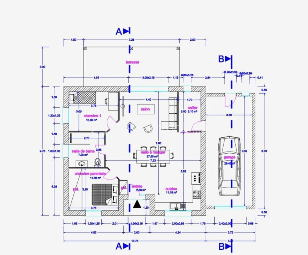 Vente Maison Maison neuve de plain-pied à finaliser de 86 m² avec jardin à Sedan Sedan