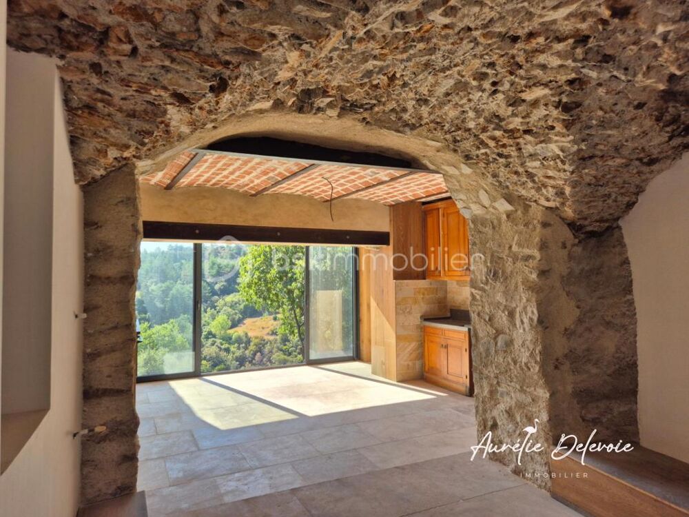 Vente Maison Roquebrun (Hérault) – Maison en pierre, 4 suites, terrasse et vue dégagée Roquebrun