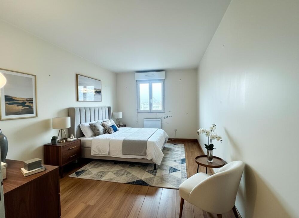 Appartement trois pièces lumineux avec balcon et box à Bondy Proche RER E