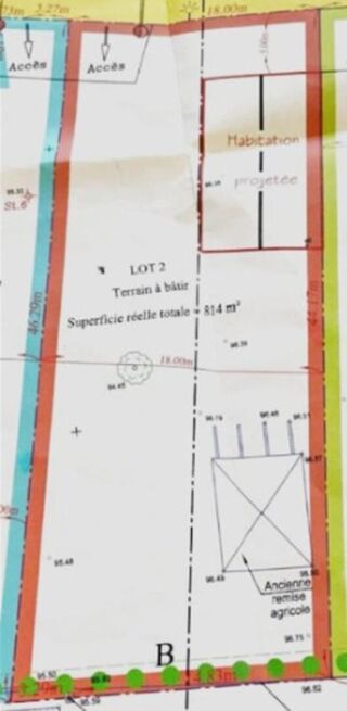  Terrain � vendre 814 m�