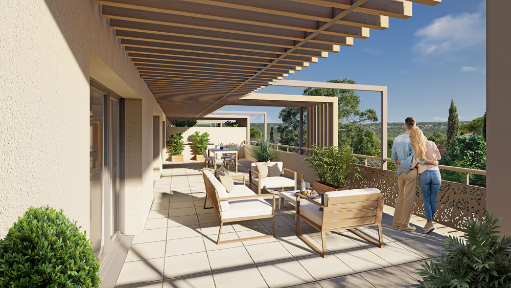 UZES (30) Exceptionnel Penthouse F4 baigné de lumière avec immense terrasse à Uzès