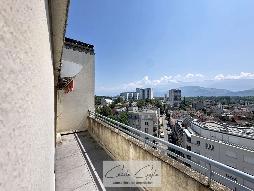 Grenoble Île Verte, 2 pièces de 52 m² avec balcon panoramique au dernier étage