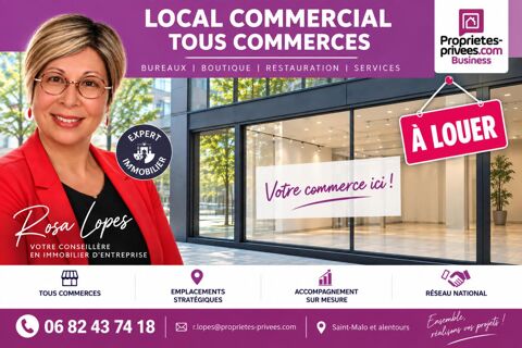 ILLE-ET-VILAINE -35400 SAINT MALO - &Agrave; LOUER - LOCAL COMMERCIAL DE 100M2 EMPLACEMENT PREMIUM 2500 35400 Saint malo
