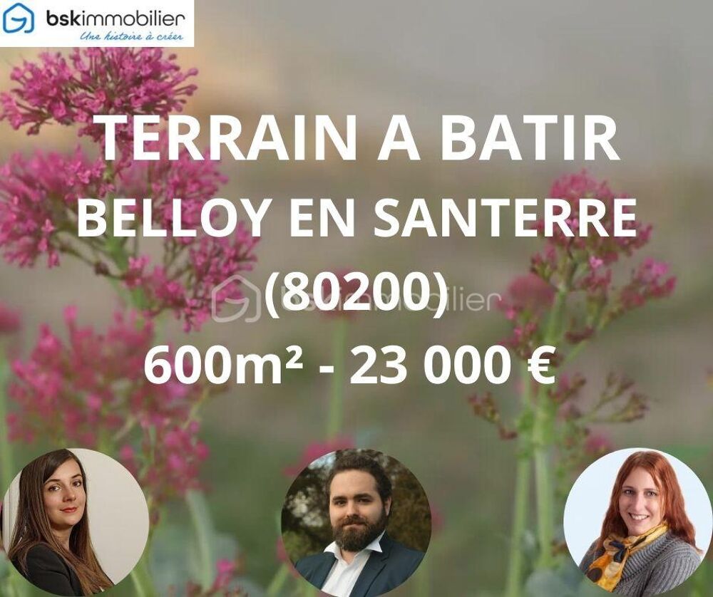 Vente Terrain Terrain à bâtir proche A1 Belloy en santerre