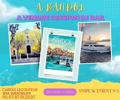 Opportunité Exceptionnelle  Emplacement Numéro 1, quai Charles de Gaulle à Bandol 399000 83150 Bandol