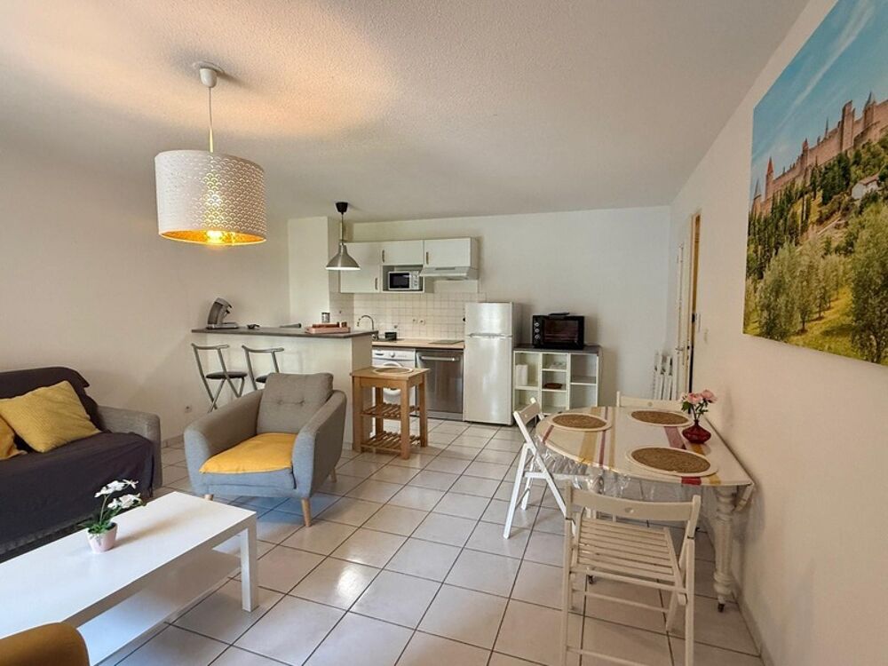Vente Appartement Appartement à vendre 2 pièces CARCASSONNE (11) 46m2 avec balcon place parking résidence piscine Carcassonne