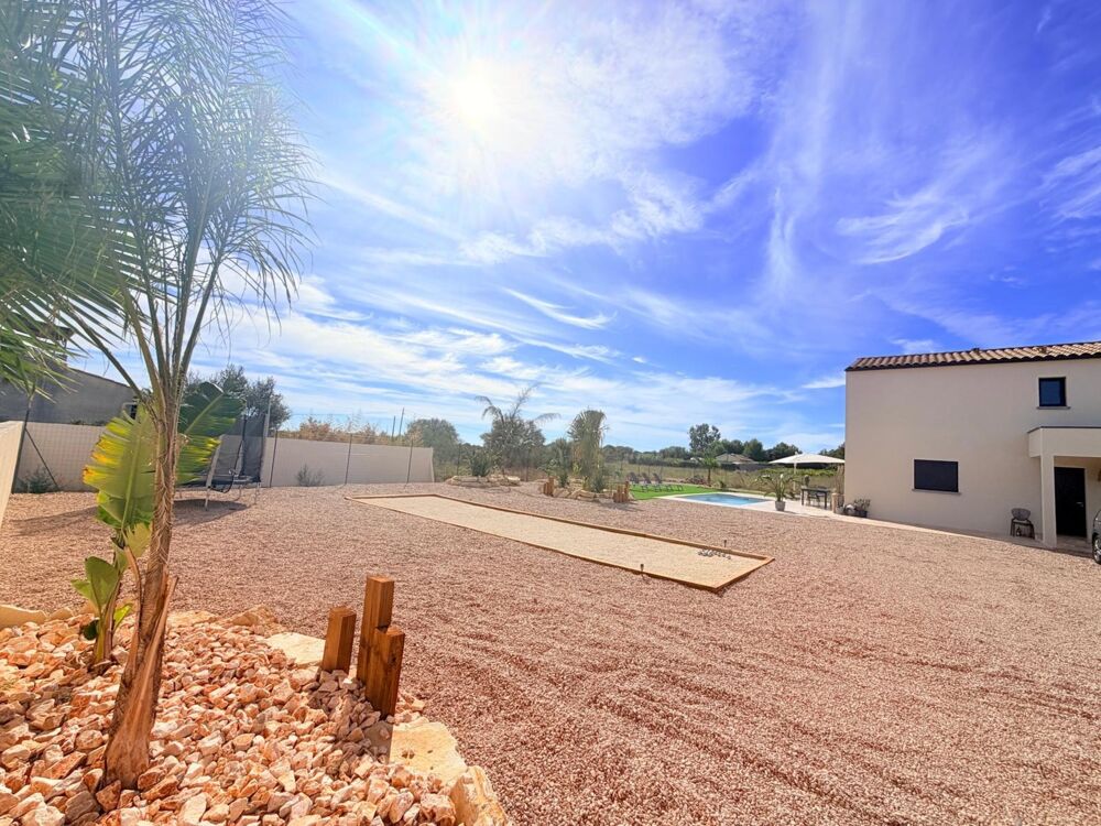 Vente Maison ? MARSEILLAN – VILLA CONTEMPORAINE NEUVE de 2026 - 4 CHAMBRES, PISCINE & TERRAIN DE PETANQUE - PARCELLE 996 M² Marseillan