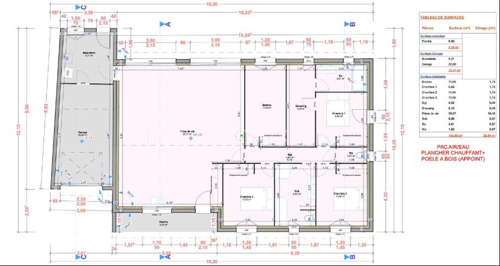 Vente Maison Maison neuve hors d'eau, hors d'air – 4 chambres – Garage – Vivonne Vivonne