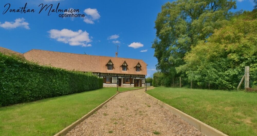 ? Charmante maison normande  4 pièces  102 m²  Terrain 1 224 m²  Proche Breteuil (3 km)