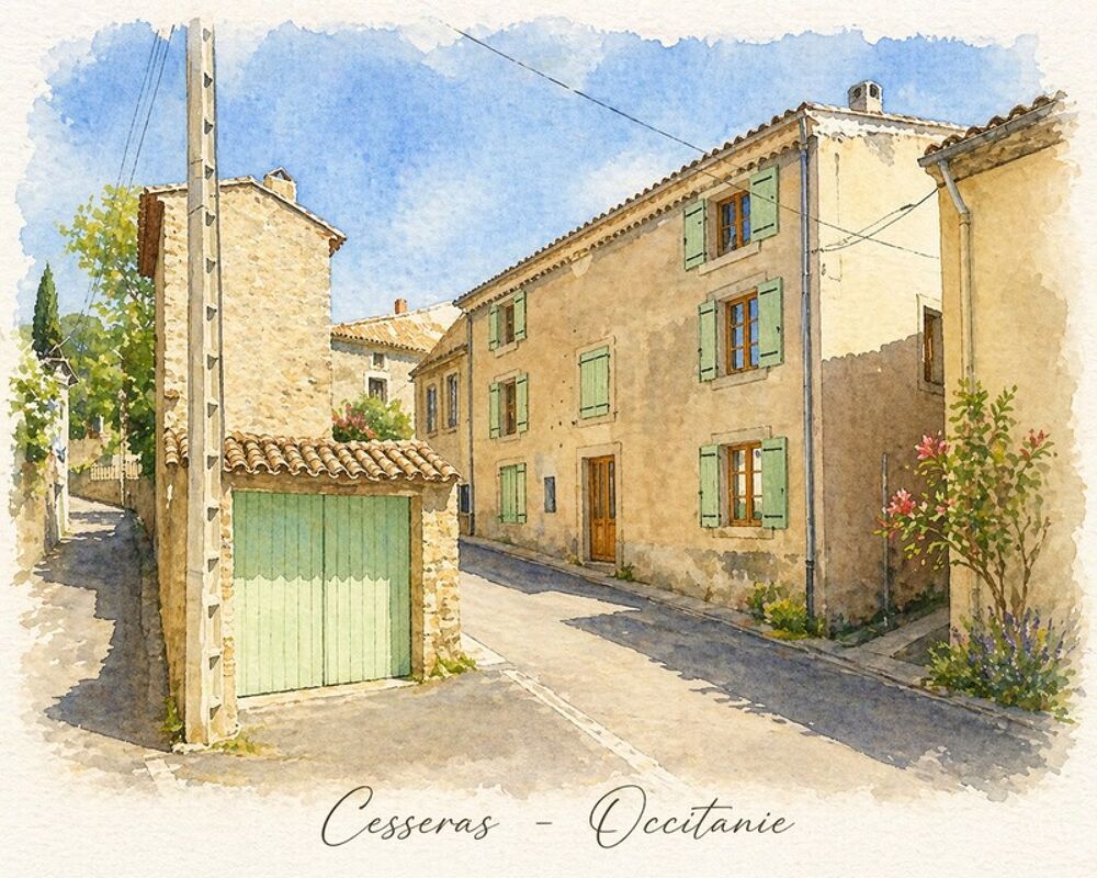 Maison de caractère avec dernier étage dédié à la location saisonnière  fort potentiel de revenus  Haut Minervois