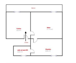  Appartement à vendre 2 pièces 31 m²