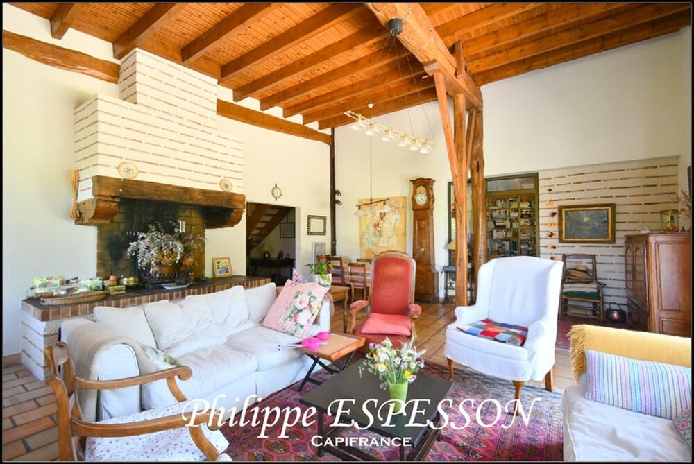 MAISON de CHARME  207 m²  Parc de 8 840 m²  CAMPAGNE DE MARMANDE