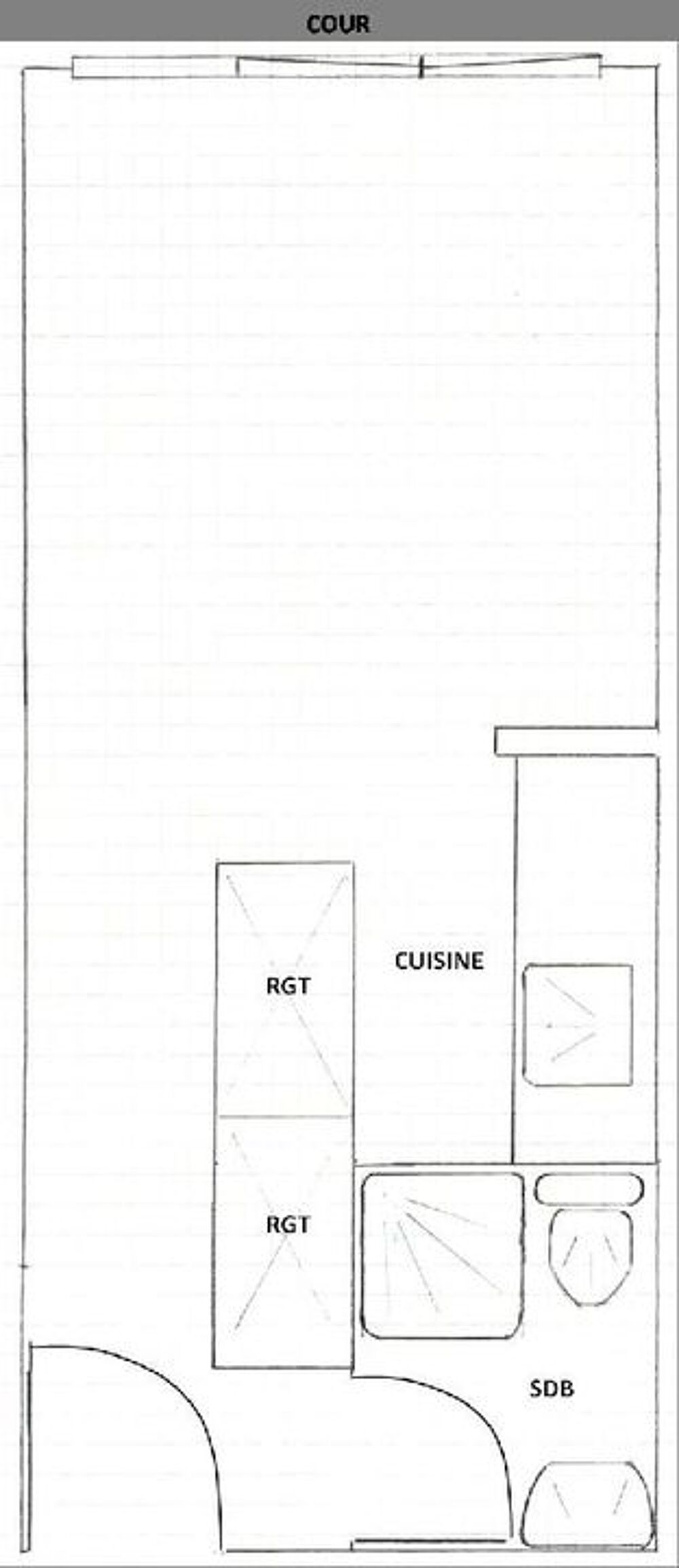 Location Appartement Studio de 20m2 à louer sur Montreuil Montreuil