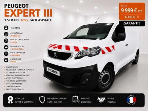 Peugeot Expert 1&deg; Main / 1.5L B HDI 120cv L1H1 ASPHALT CLIM/CAMERA/LIMIT/RA 2020 occasion Abbecourt 60430