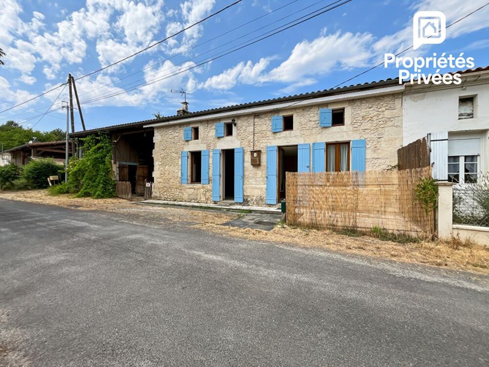 Maison en pierre 90 m² avec chai, hangar et terrain 1 750 m² Clérac