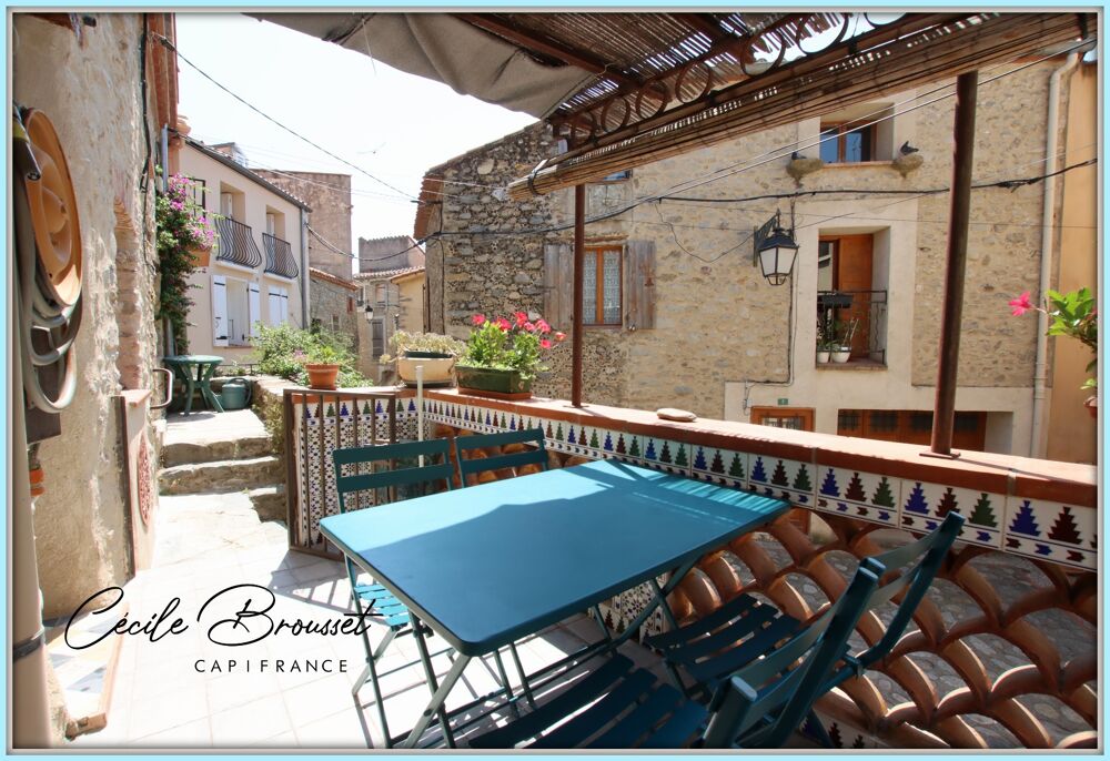 Vente Maison Maison de caractère avec garage, terrasse panoramique et appartement T2 à fort rendement – Saint-Jean-Pla-de-Corts (66490) Saint jean pla de corts