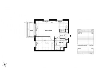  Appartement � vendre 2 pi�ces 41 m�