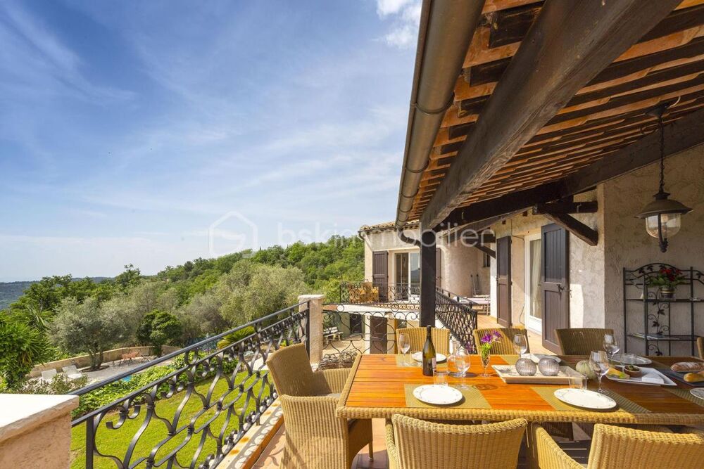 Villa provençale avec vue mer et collines panoramique  Gattières
