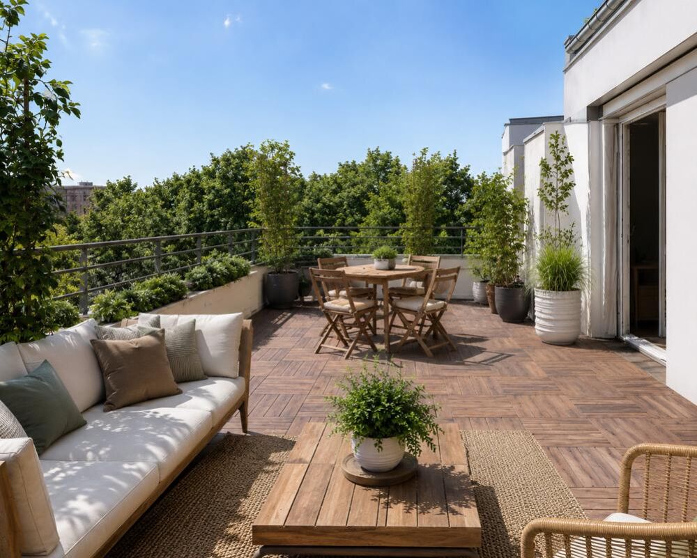 DUPLEX EN DERNIER ETAGE AVEC TERRASSES