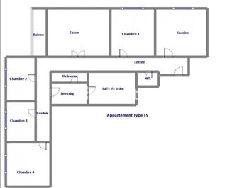  Appartement  vendre 5 pices 96 m