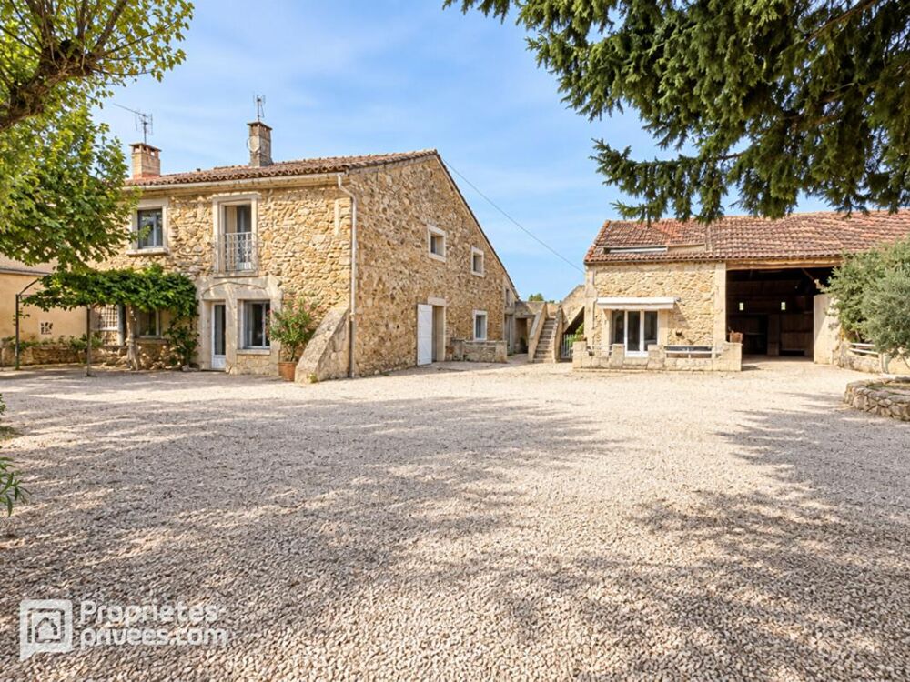 Vente Maison Mas en pierres de 216 m² avec 5 chambres - 3 dépendances aménagées - 1 grange de 106 m² - 1 atelier de 46 m² à ORANGE OUEST - 48 Orange