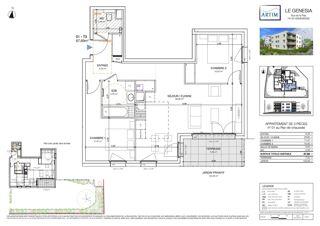  Appartement  vendre 3 pices 68 m