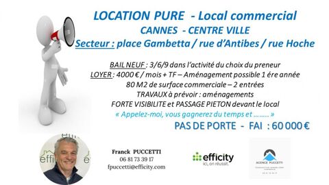 Local commercial 60000 06400 Cannes