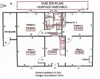  Maison  vendre 4 pices 80 m