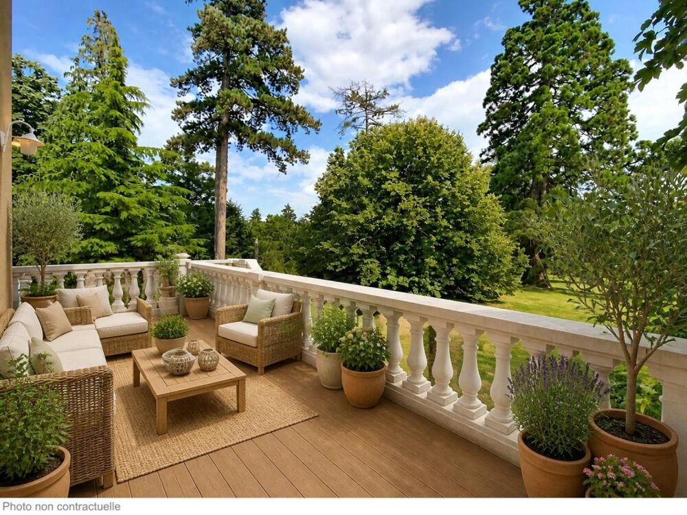 Ouest Lyon, T4 en rez de jardin dans Manoir