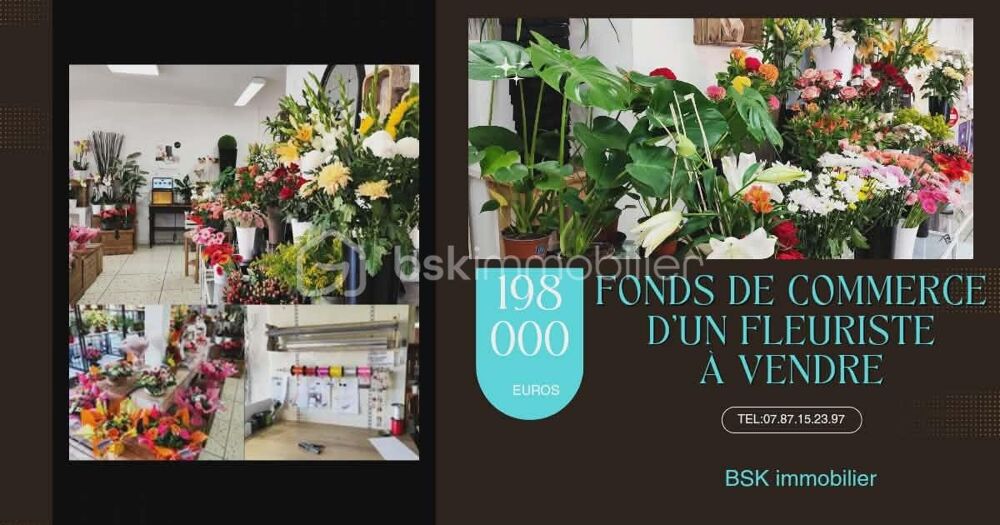   À VENDRE – Fonds de commerce Fleuriste – 198 000 € 