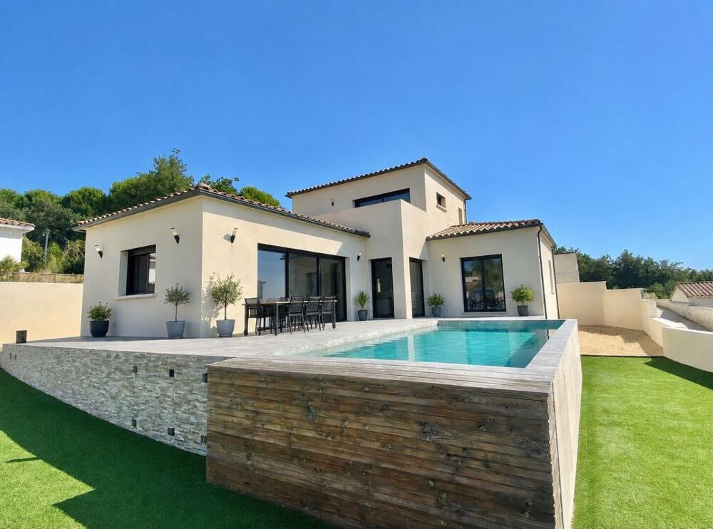 Villa contemporaine 5 pièces 150m² Piscine chauffée - Garage - Vue panoramique