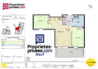  Appartement � vendre 3 pi�ces 51 m�