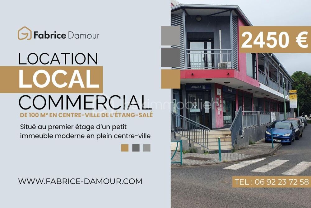   Location Local Commercial ou Professionnel de 100 m² sur L'Étang-Salé 