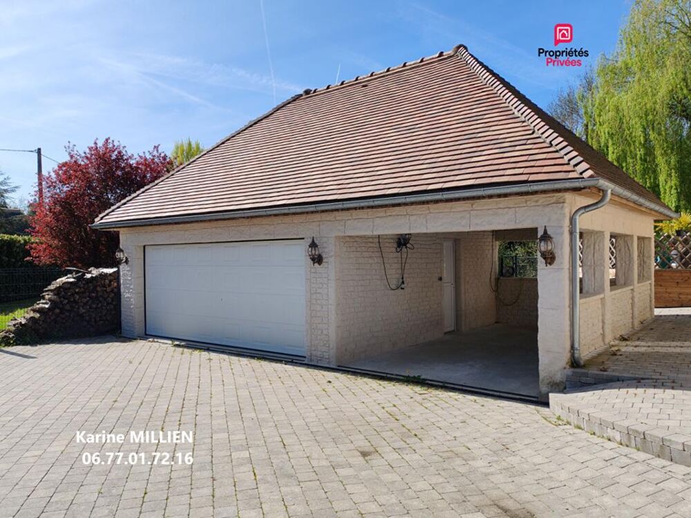 IVRY LA BATAILLE 27540 Maison individuelle avec véranda chauffée - 1 étage - 4 chambres - Double garage - Quart port - Piscine H