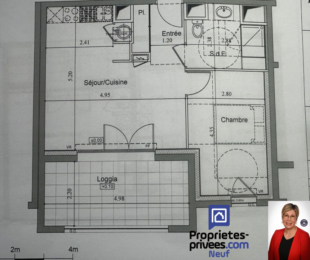 35120 - Dol De Bretagne 2 PIÈCES 42,17 m2. RDC