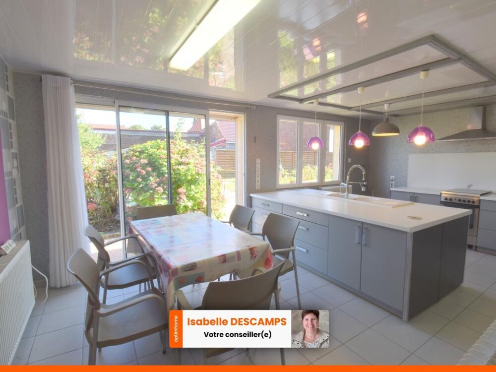 Vente Maison Semi Plain-Pied rénové – 3 chambres – Jardin – Garage – Parking DROCOURT VILLAGE Drocourt