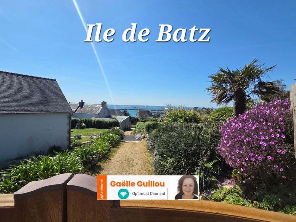 Ile de Batz : Maison pleine vue mer - Garage - Cave et Parcelle constructible