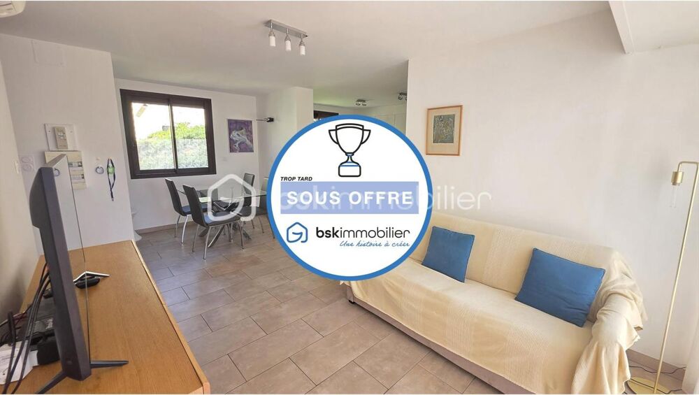Vente Appartement SOUS OFFRE - Naturiste - Exceptionnel 3 pièces agrandi, de plain-pied, avec terrasse vue marina – Leucate (11) Leucate