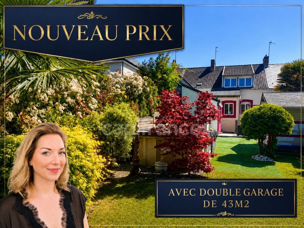 ARNAGE  COEUR DE VILLE  MAISON RÉNOVÉE, JARDIN, DÉPENDANCE & DOUBLE GARAGE 43 M²