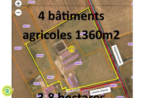   Bâtiments 1360m2  à côté de D1 