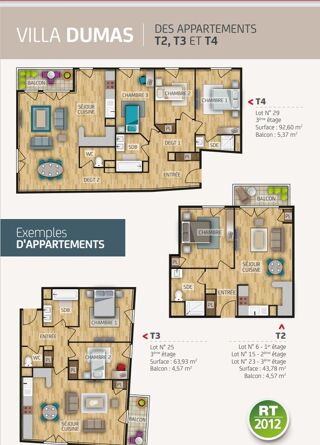  Appartement  vendre 2 pices 42 m
