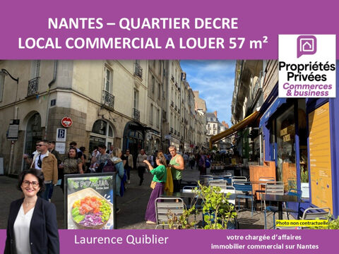 44000 NANTES - A LOUER LOCAL COMMERCIAL 57 M&sup2;, PROCHE PLACE DU PILORI 1666 44000 Nantes