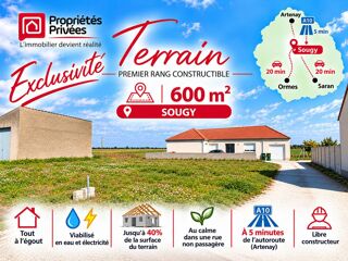 Vente Terrain Terrain à bâtir - SOUGY (45410) - Exclusivité Sougy