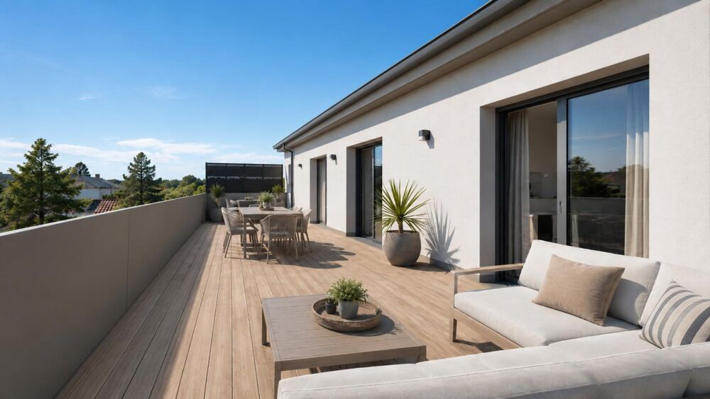 MAGNIFIQUE T4 AVEC GRANDE TERRASSE + 2 PLACES DE PARKING