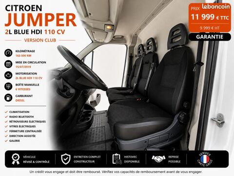 Jumper 1&deg; Main / 2L B HDI 110cv Version CLUB Taille L2H2 Clim/Limit 2020 occasion 60430 Abbecourt