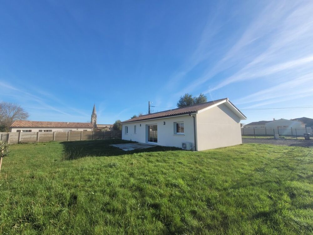 Dpt Gironde (33), à vendre maison neuve 90 m2 avec en plus garage 15 m2 et terrain de 820 m2