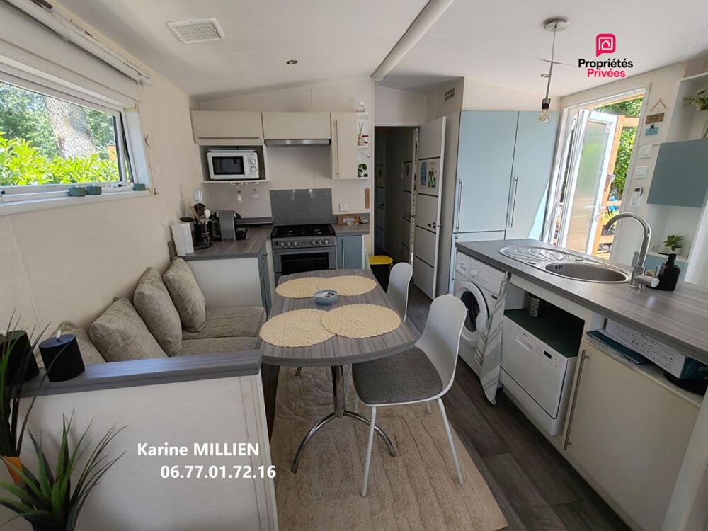 Vente Maison MARCILLY SUR EURE 27810 Mobil home aménagé et équipé - Terrasse en bois couverte (en cours de finition) - Terrain - 93 000  HAI Marcilly sur eure