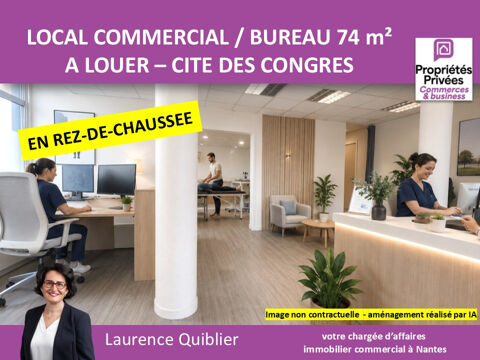 44000 NANTES - LOCAL COMMERCIAL  A LOUER 74 m&sup2; CITE DES CONGRES 1200 44000 Nantes