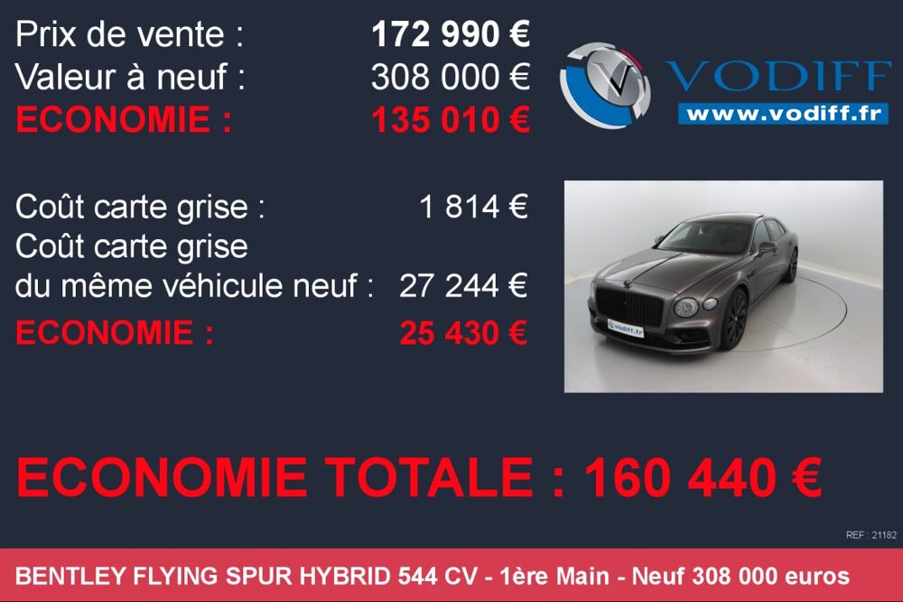 Flying Spur HYBRID 544 CV 2022 occasion 67960 Entzheim